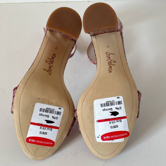 NWT Sam Edelman Yaro Pink Plaid Sandals, Size 7 🗣️LAST CHANCE🗣️ - Picture 5 of 5